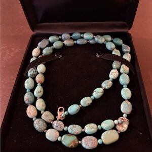Chic Turquoise Beaded Necklace